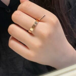 KDY02 Cartier CNC Narrow Edition Smooth Love Nail Ring
