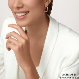 KDY18 Cartier narrow-width stud earrings