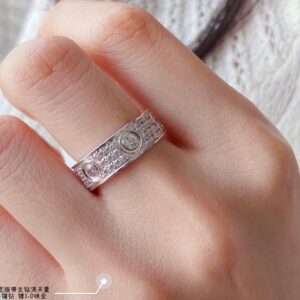 KDY20 Cartier Wide CNC Full-Pavé Ring