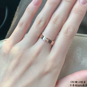 KDY23 Cartier Love Ring, Narrow Model, Single Diamond