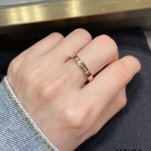 KDY26 Cartier CNC Narrow Ring with English Lettering