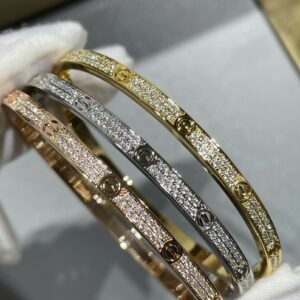 KDY27 Cartier narrow-width pavé diamond-set bracelet