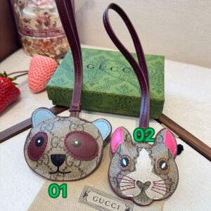 Gucci leather cord bag charm GJ180