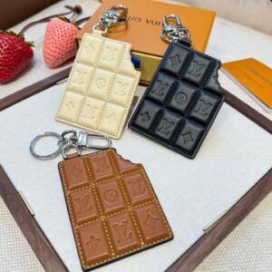 LV Chocolate Bar Figurine Bags and keychains