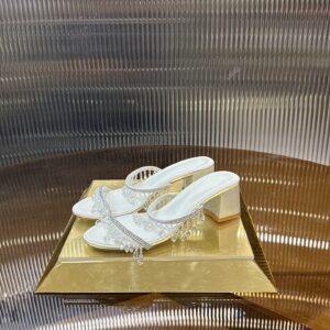 Rene Caovilla Crystal tassel pendant sandals XZ180