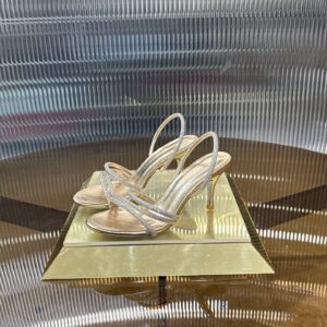 Rene Caovilla CLEO Rhinestone Wrapped Anklet Stiletto Heels XZ200