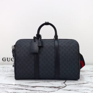 GG Black medium duffle bag