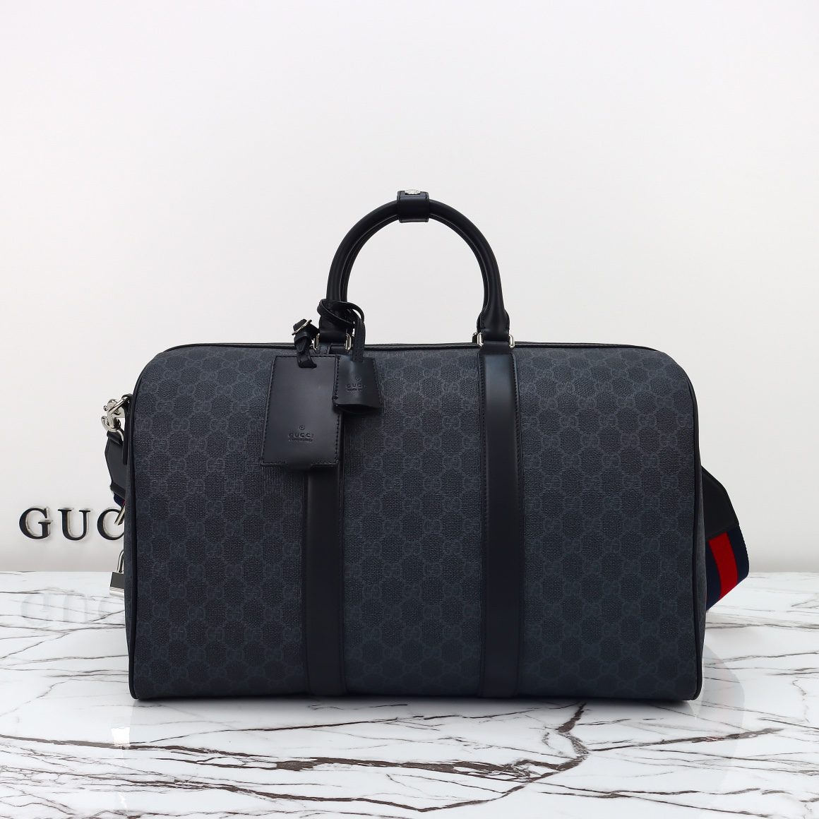 GG Black medium duffle bag