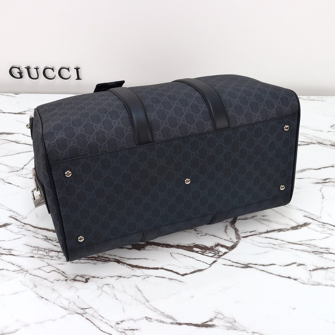 GG Black medium duffle bag - Image 3