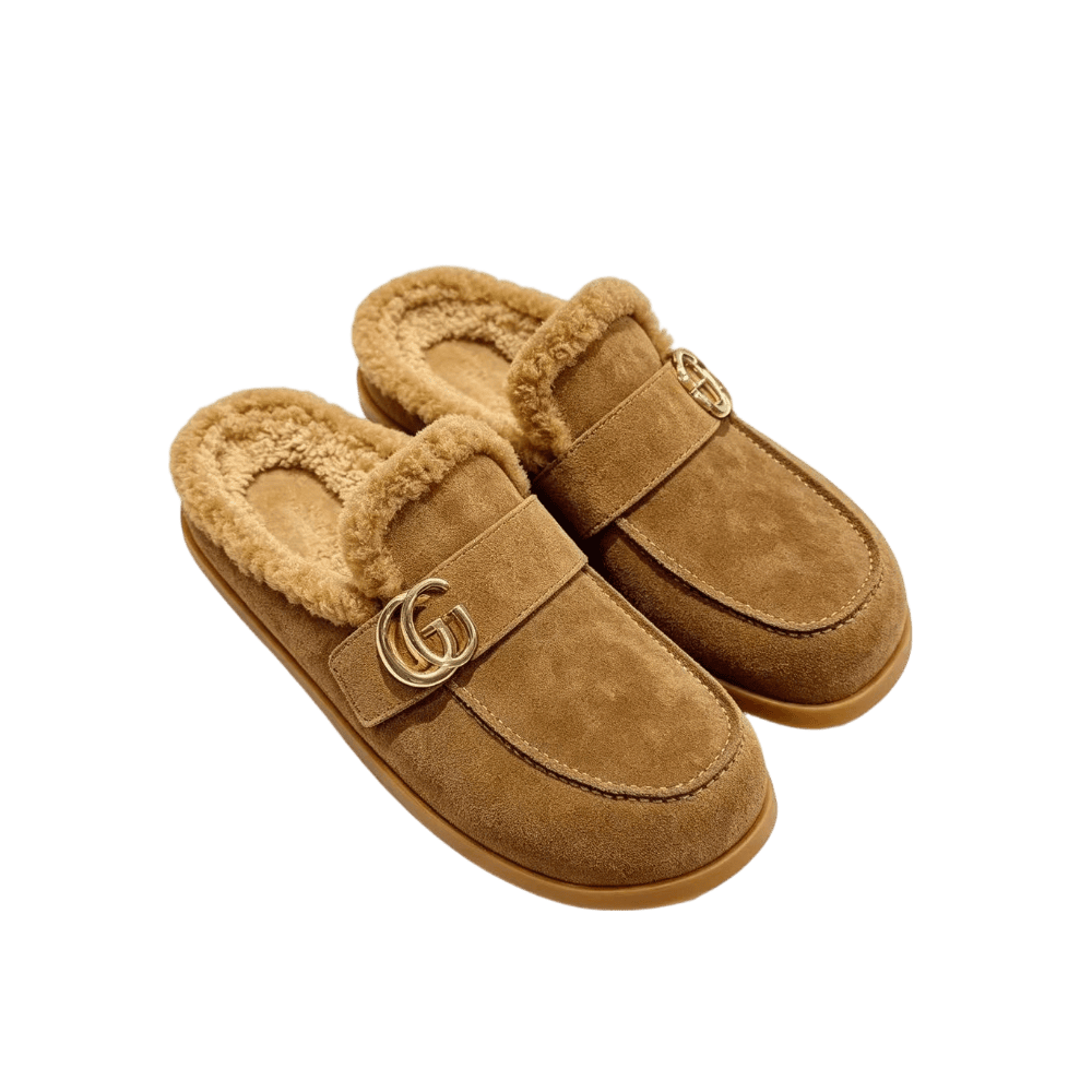 Gucci FallWinter 2026 New Suede and Shearling Slippers