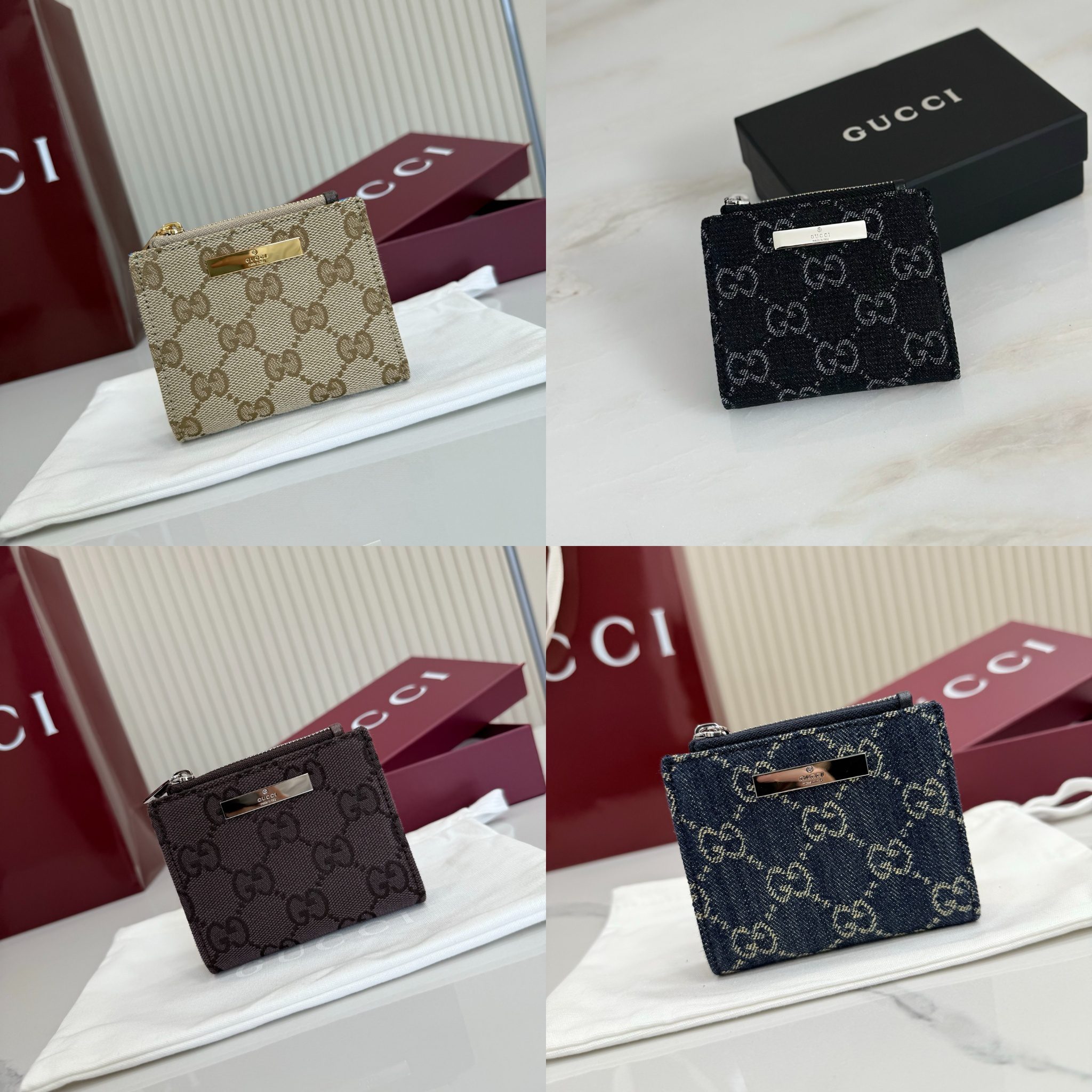 Small wallet with Gucci plaque