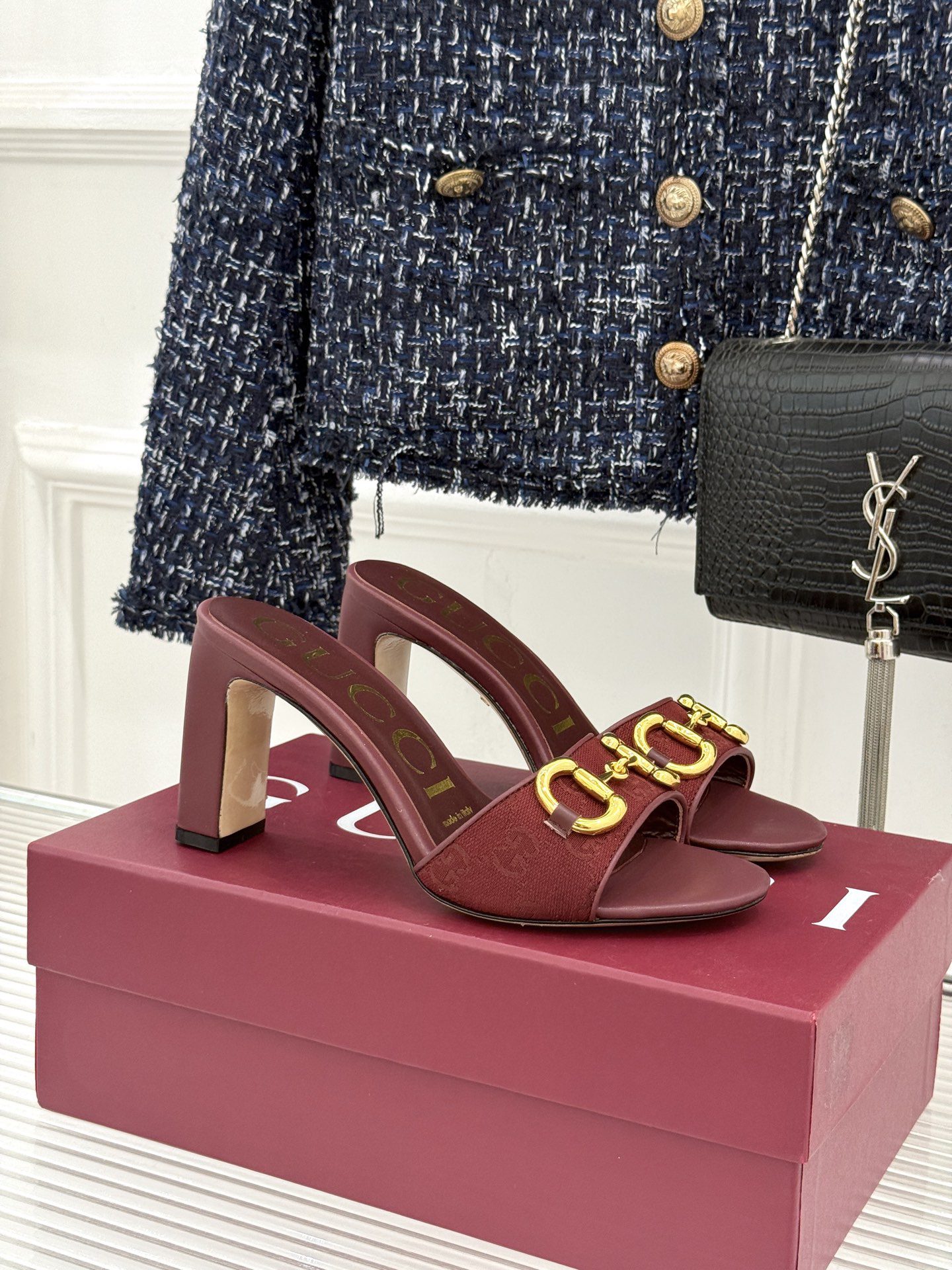 Gucci 26WF SpringSummer New Block-Heel Mules - Image 4
