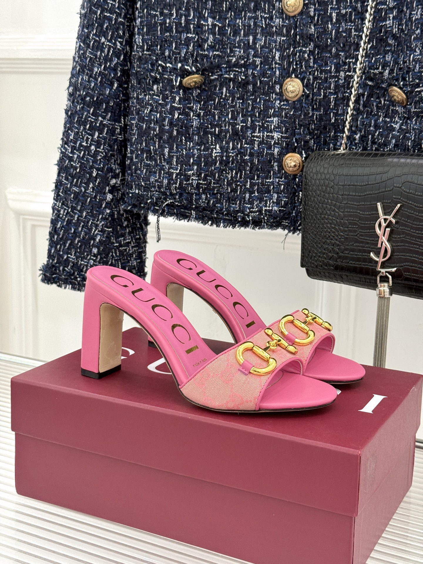 Gucci 26WF SpringSummer New Block-Heel Mules - Image 6