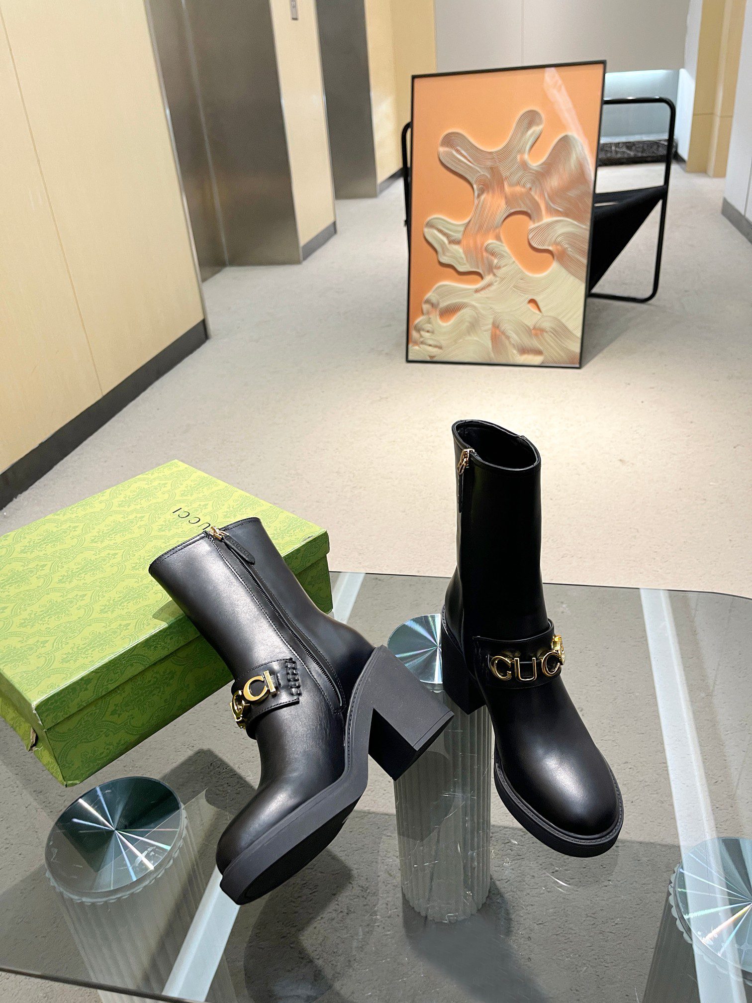 Gucci Women's AutumnWinter Combat Boots - Image 3