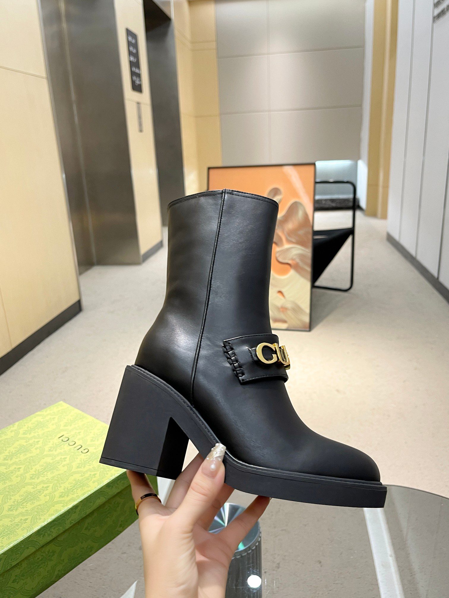 Gucci Women's AutumnWinter Combat Boots - Image 5