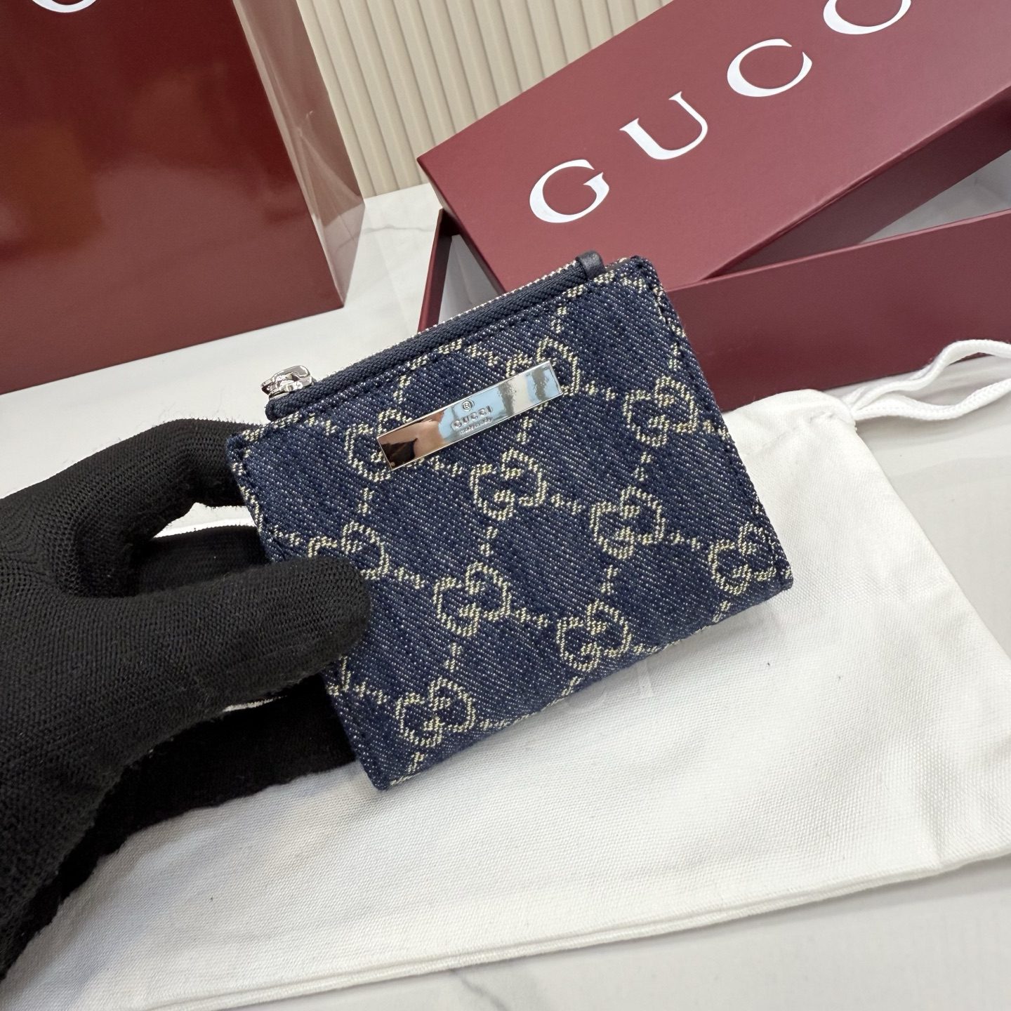 Small wallet with Gucci plaque - Image 5