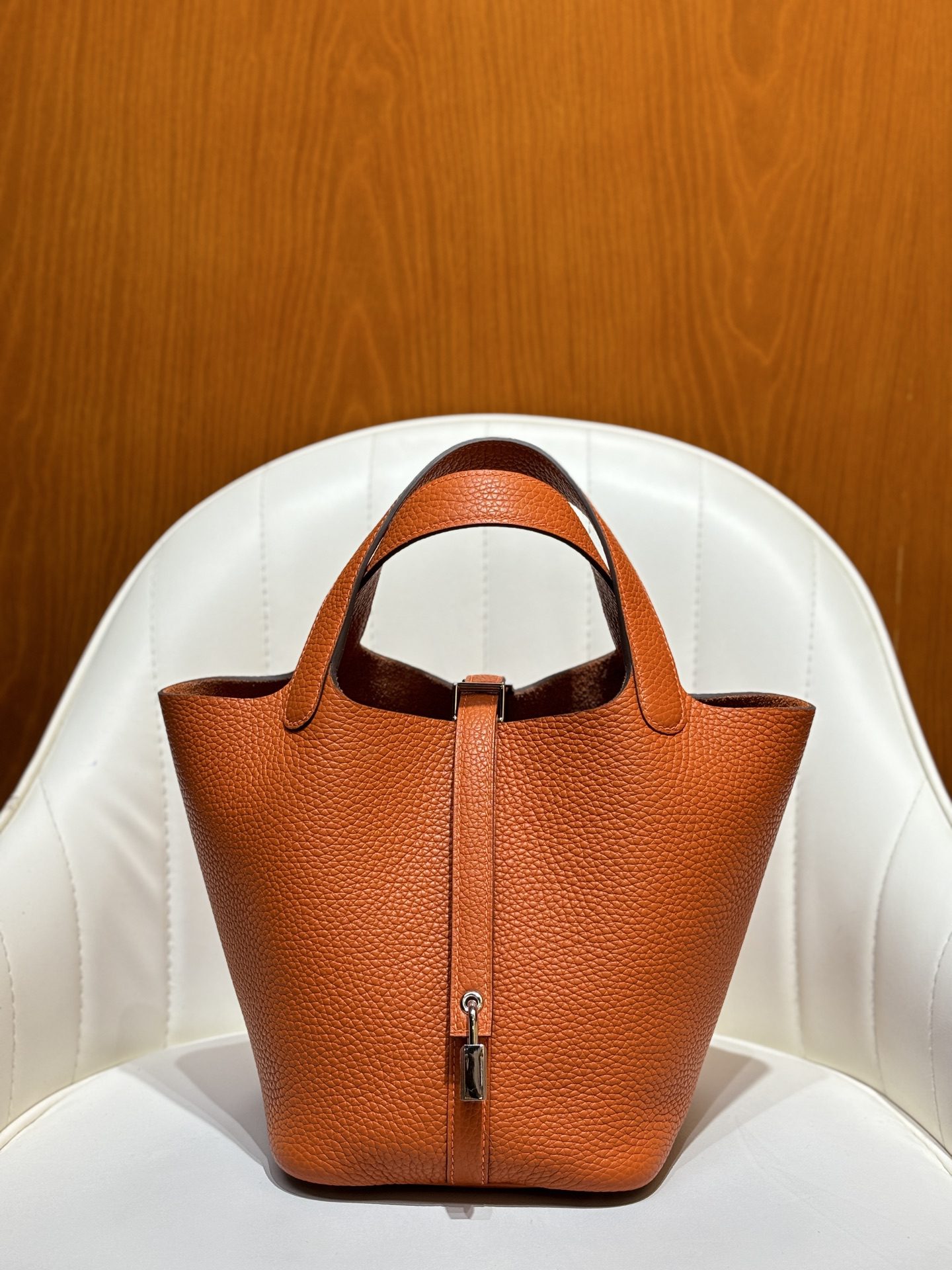 Hermès Picotin 18 TC Leather Silver Buckle(Contains multiple colors) - Image 9