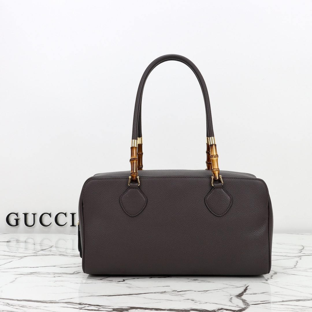 GUCCI Large Boston bag with bamboo-shaped decoration - Image 4